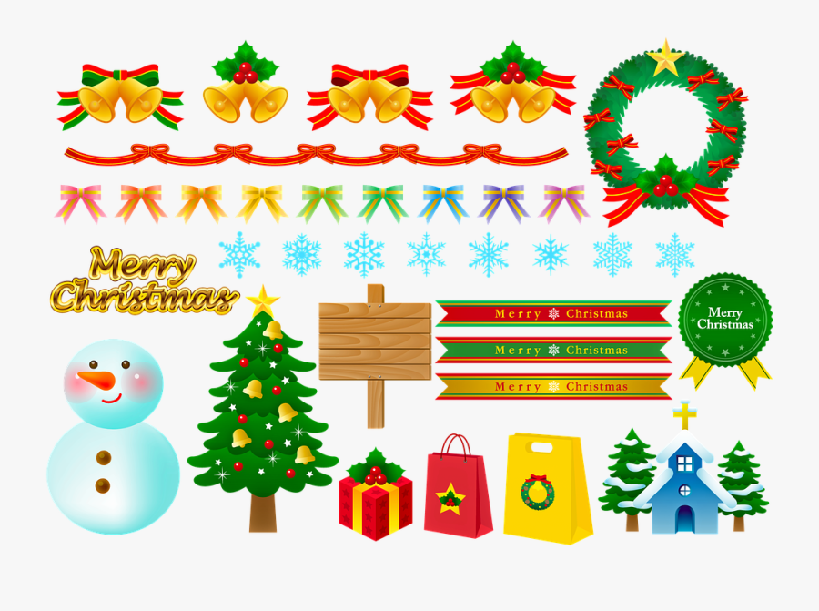 Christmas, Snowman, Wreath, Bunting, Christmas Bunting, Transparent Clipart