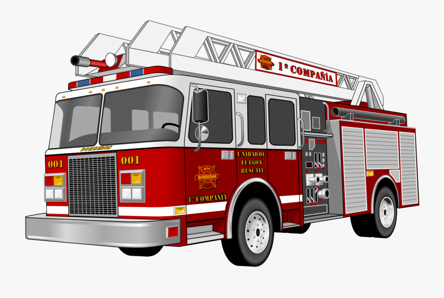 Firetruck Clipart Track - Camion De Bomberos .png , Free Transparent