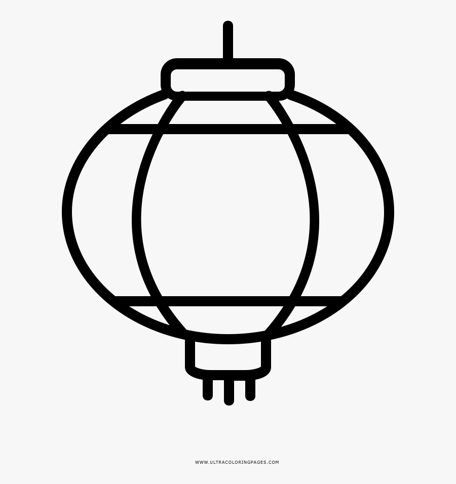 Chinese Lantern Coloring Page - Xi An Dagang Road Machinery Co Ltd, Transparent Clipart