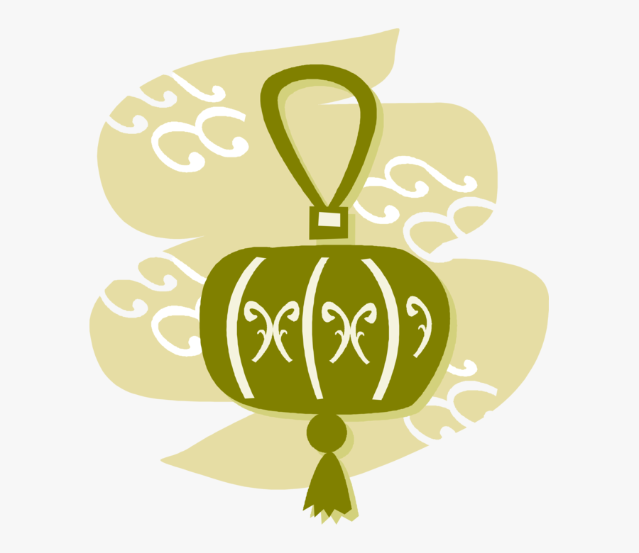 Vector Illustration Of Chinese Asian Paper Lanterns - Illustration, Transparent Clipart