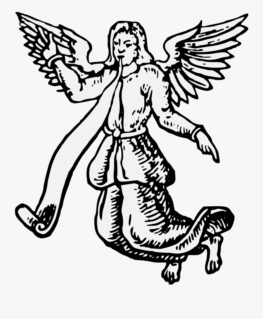 Heraldic Angel, Transparent Clipart