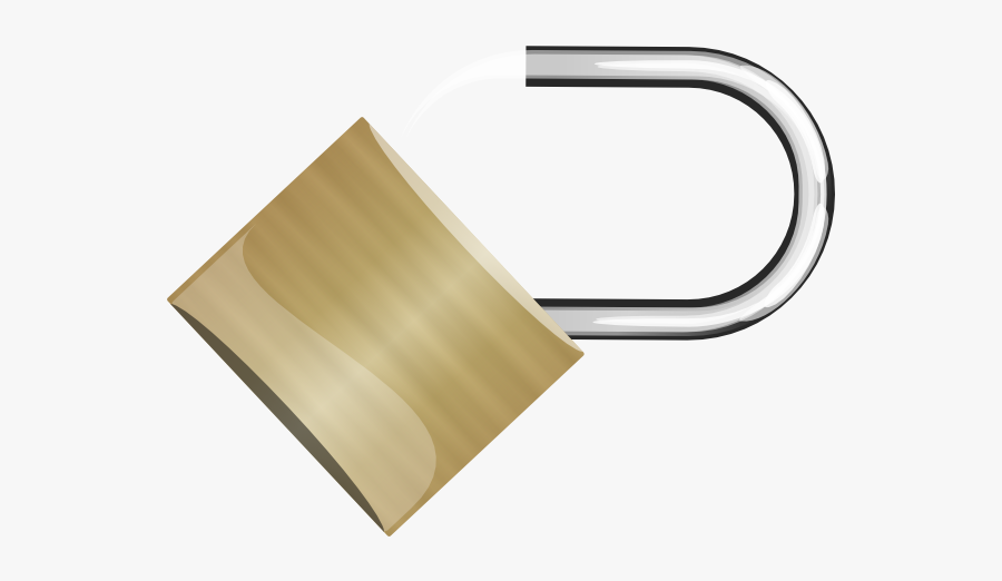 Open Padlock, Transparent Clipart