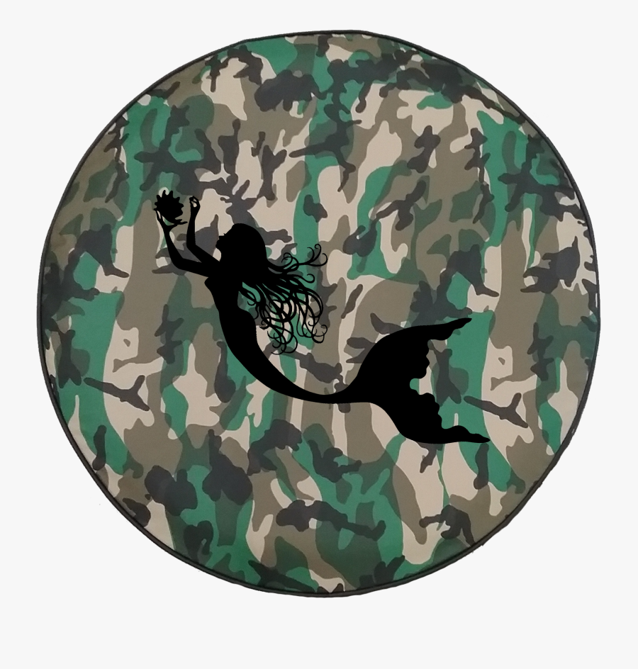 Transparent Mermaid Seashell Clipart - Punisher Camouflage 1, Transparent Clipart