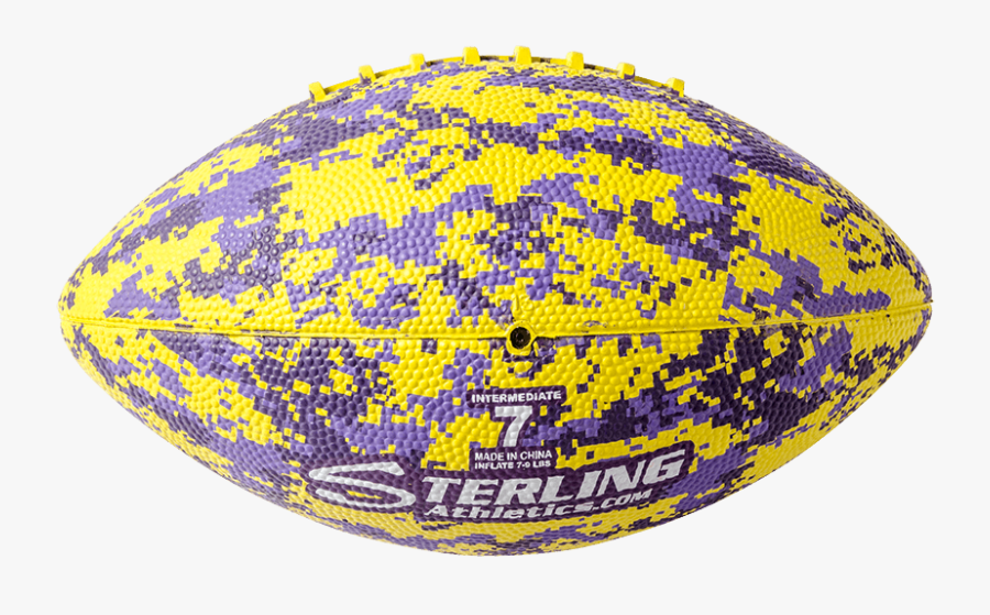 Digital Camo Rubber Camp Football - American Football, Transparent Clipart