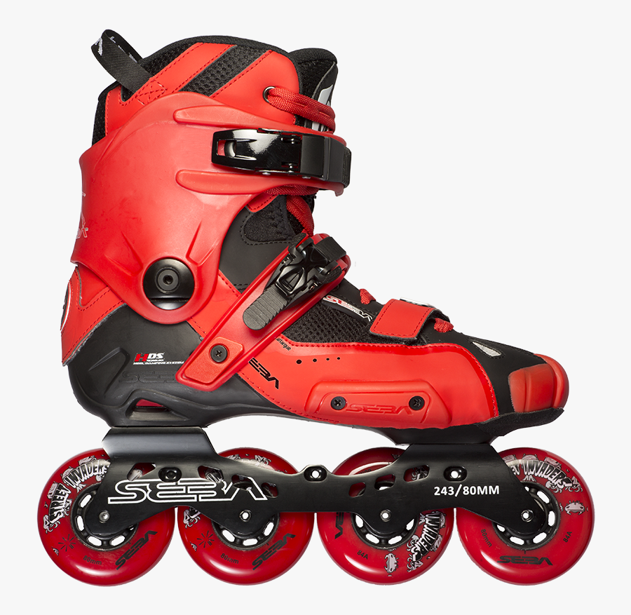 Roller Skates Png - Seba High Light Red, Transparent Clipart