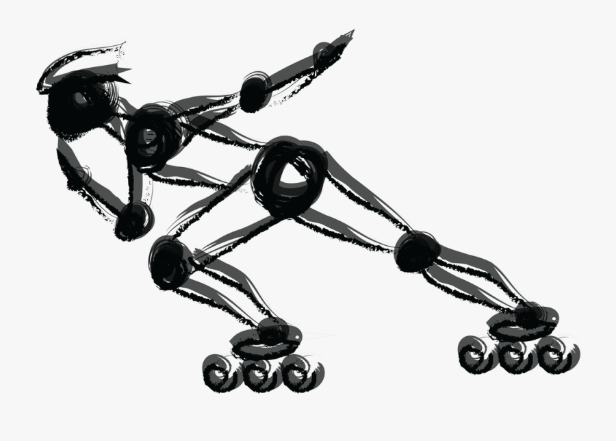 Inline Inline Speed Skating Speed Skater Free Picture - Aggressive Inline Skating, Transparent Clipart