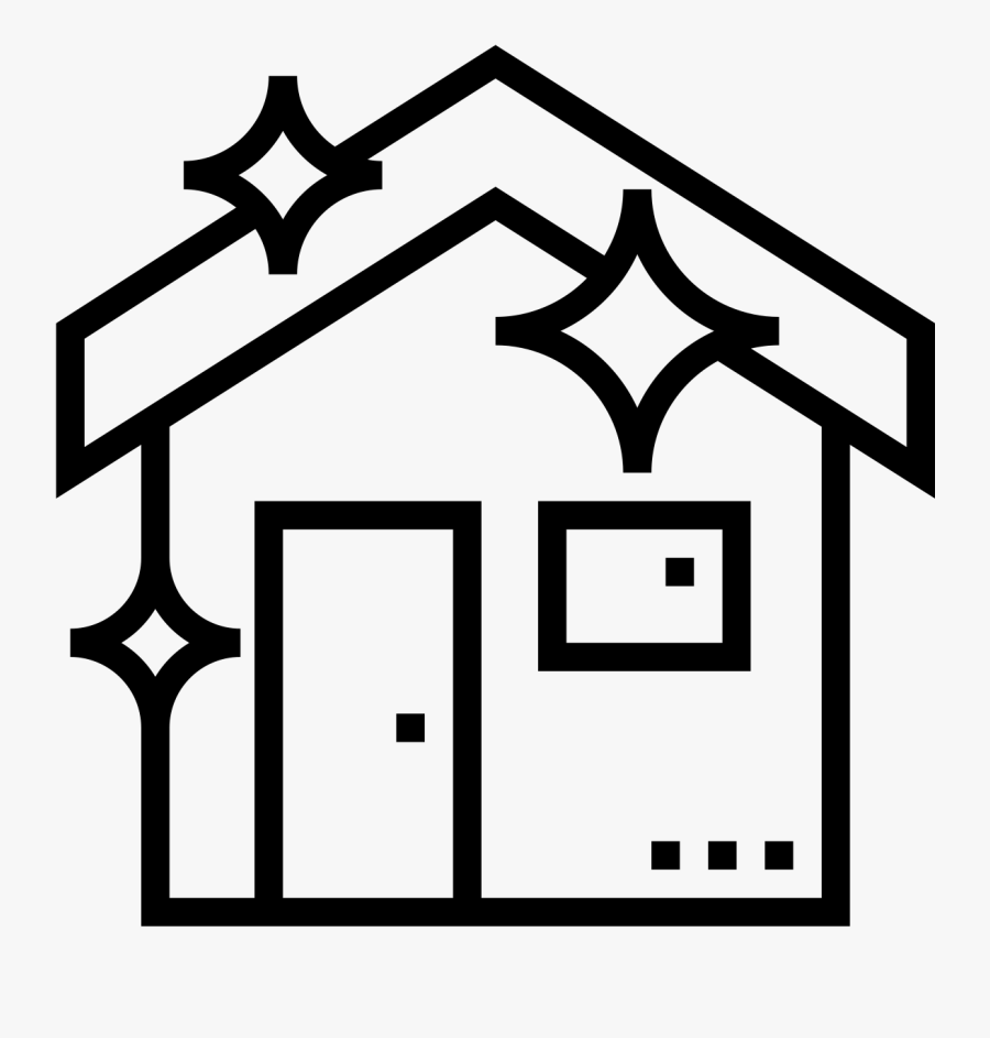 Clean House Icon Png, Transparent Clipart