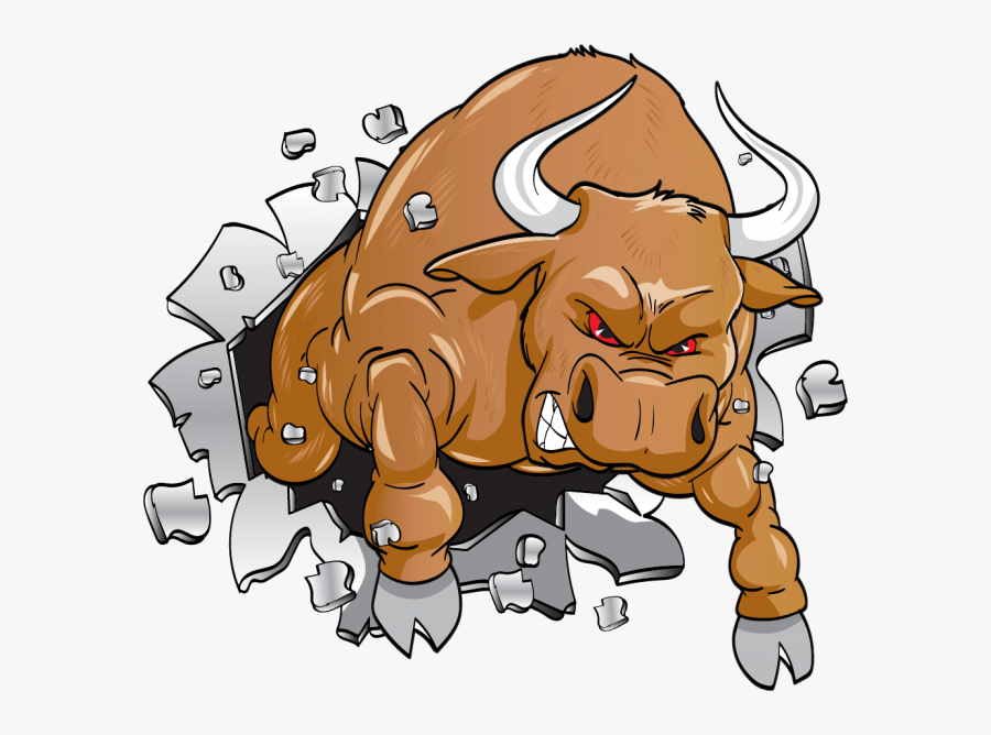 Mechanical Bull Cartoon, Transparent Clipart
