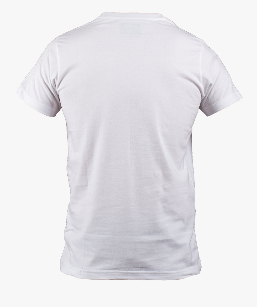 White T-shirt Png - Round Neck T Shirt White Back, Transparent Clipart