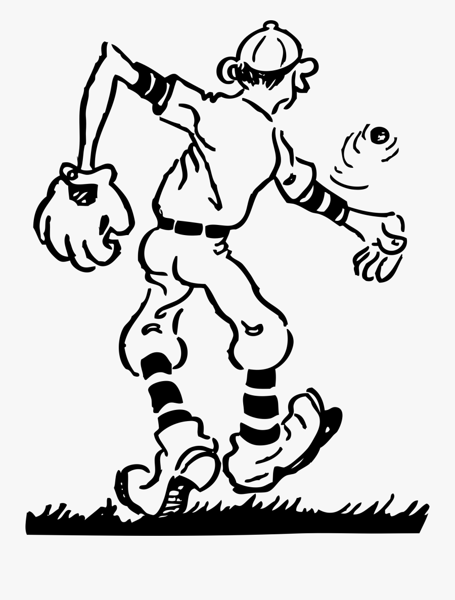 Pitcher Clip Arts - Old Man Softball Art, Transparent Clipart