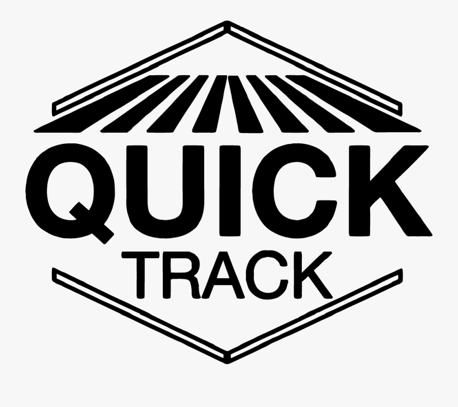 Quick Track Black Logo, Transparent Clipart