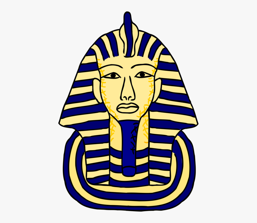 Vector Illustration Of Famous Funeral Mask Of Egyptian - Esfinge Egípcia Png, Transparent Clipart