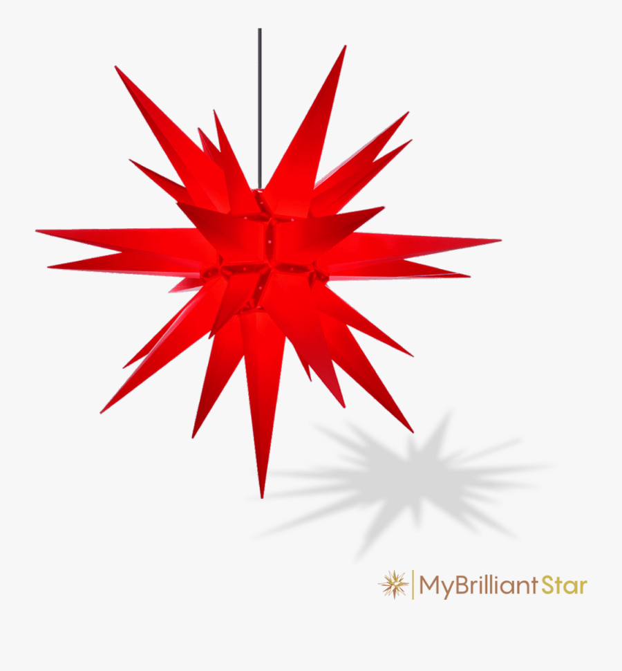 Original Herrnhut Plastic Star, Red, ~ 130 Cm / 51 - Herrnhuter Stern 40 Cm, Transparent Clipart