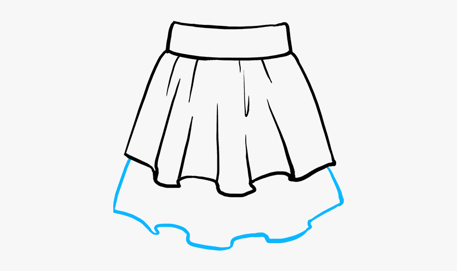How To Draw Skirt - Easy To Draw Skirt, Transparent Clipart