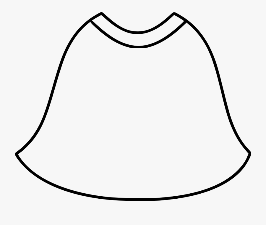 Skirt - Line Art, Transparent Clipart