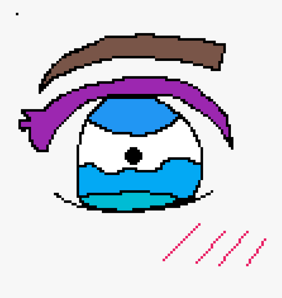 Drawn Blue Eyes Purple, Transparent Clipart