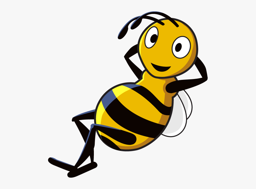 Relax Bee, Transparent Clipart