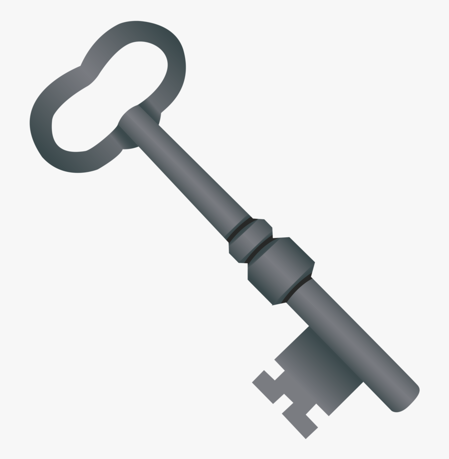 Clip Art Old Key - Old Silver Key Png, Transparent Clipart