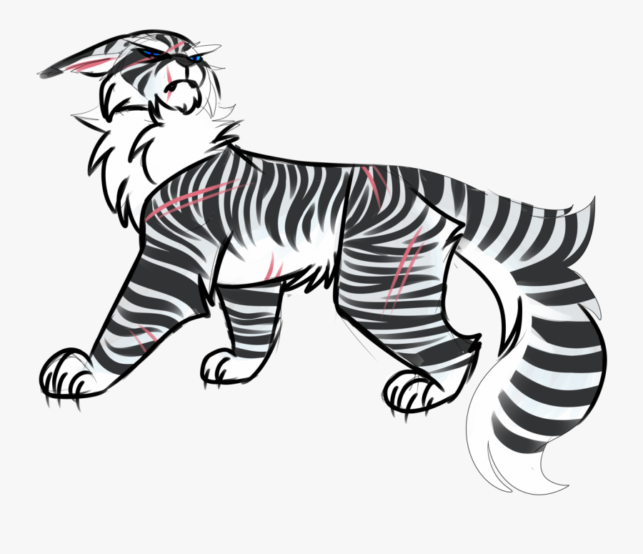 Blue Eyes White Tigerstar Au - Illustration, Transparent Clipart