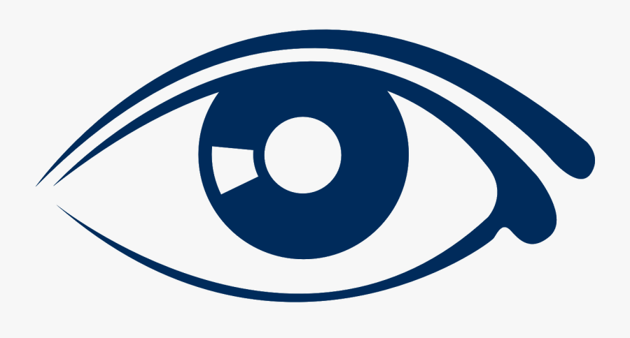 Blue Eye - Simple Eye Clipart Black And White, Transparent Clipart