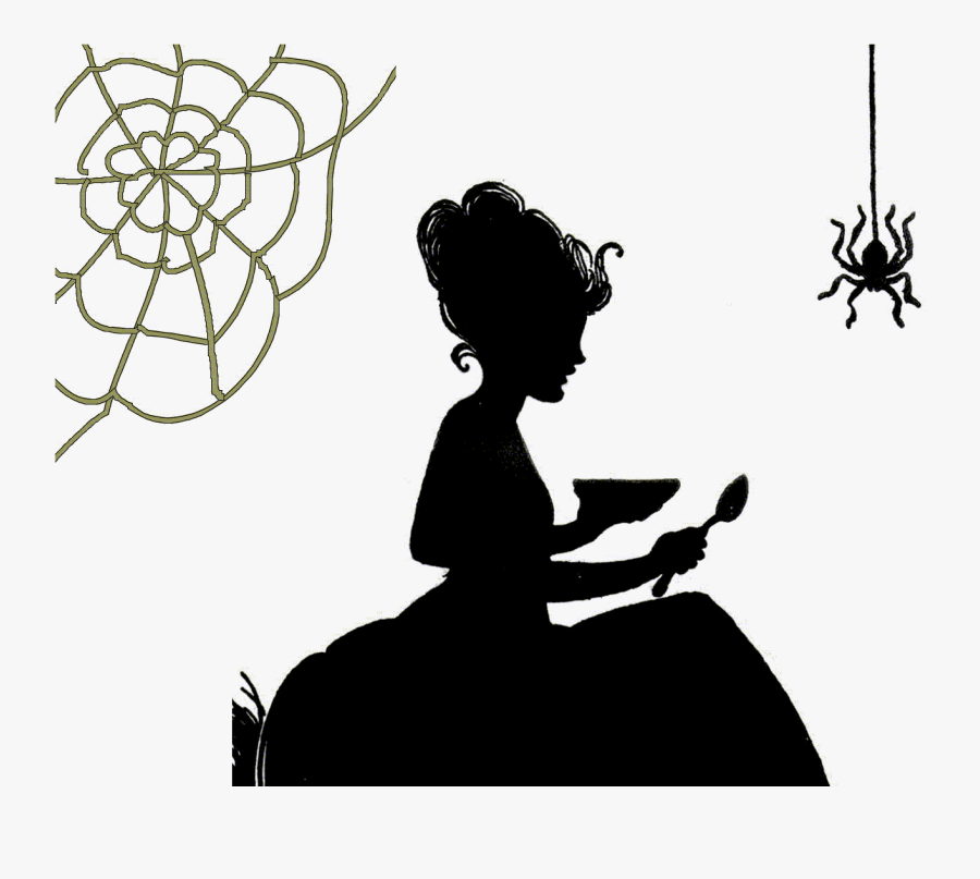 This Uses Nursery Rhymes To Teach Preschoolers About - Little Miss Muffet Killing A Spider, Transparent Clipart