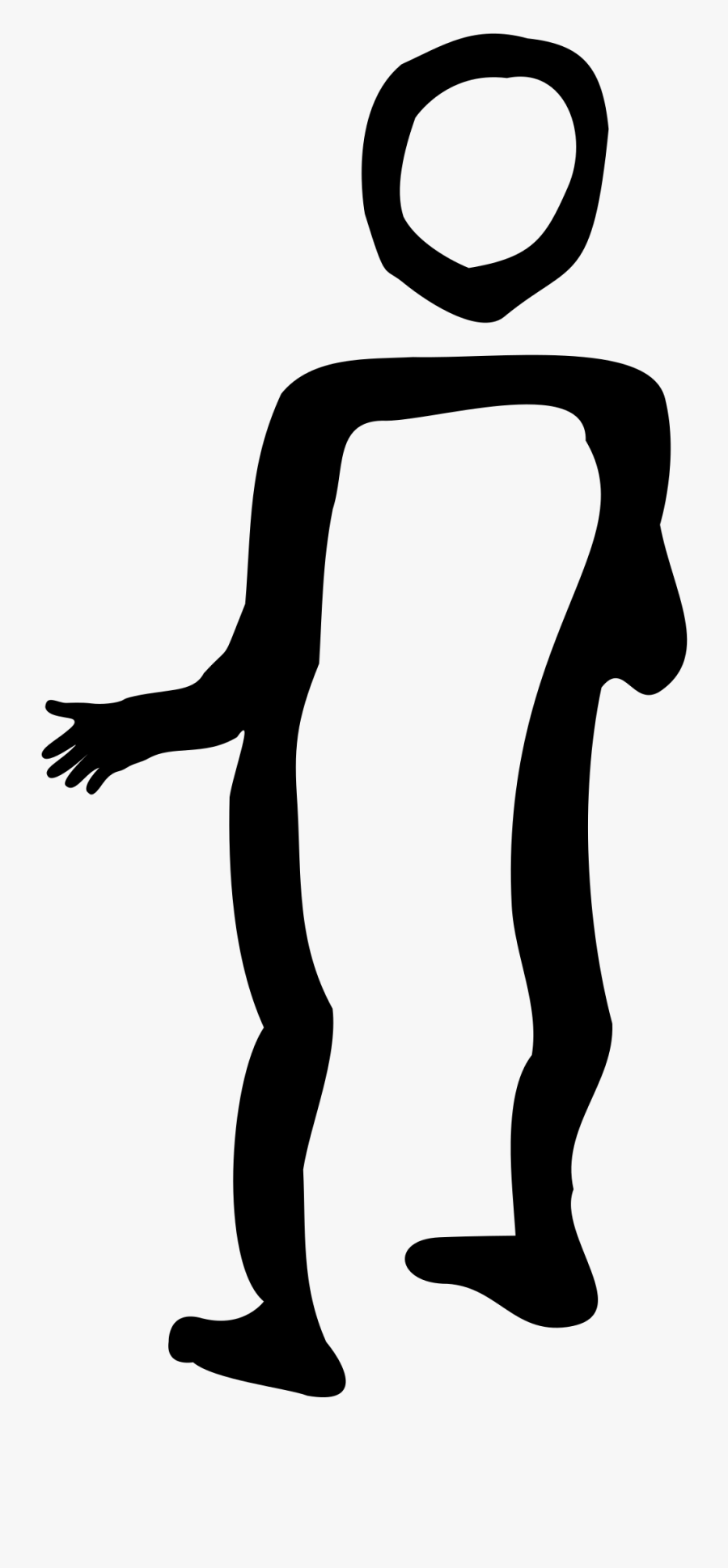 Person Standing And At - Clip Art, Transparent Clipart