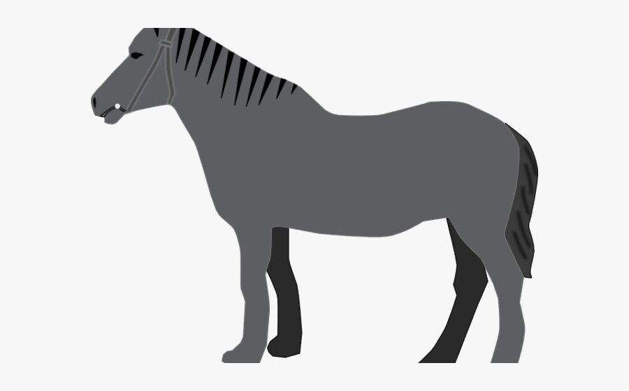 Gray Horse Clipart, Transparent Clipart