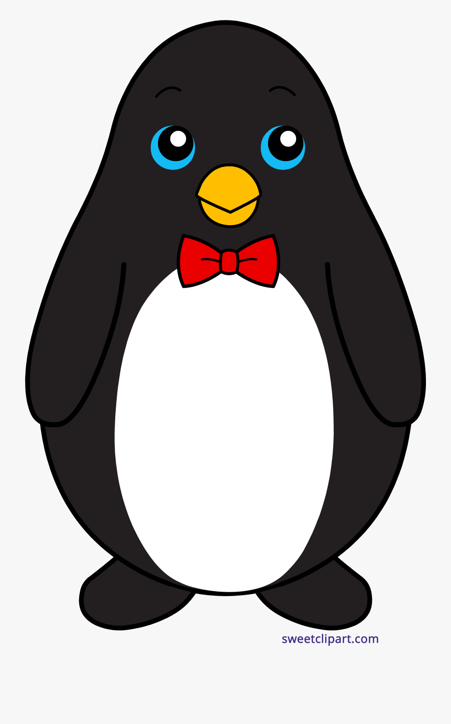 Clip Art Penguin Face Clipart - Penguin With A Tie, Transparent Clipart