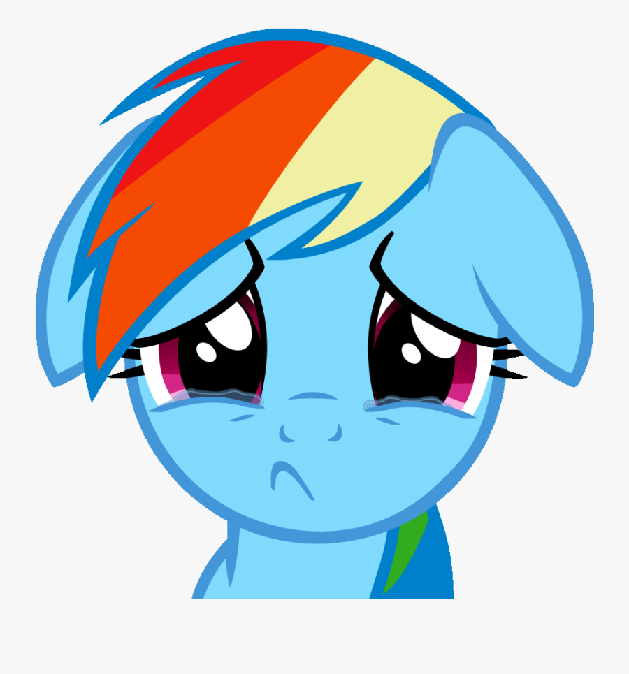 My Little Pony Rainbow Dash Face, Transparent Clipart