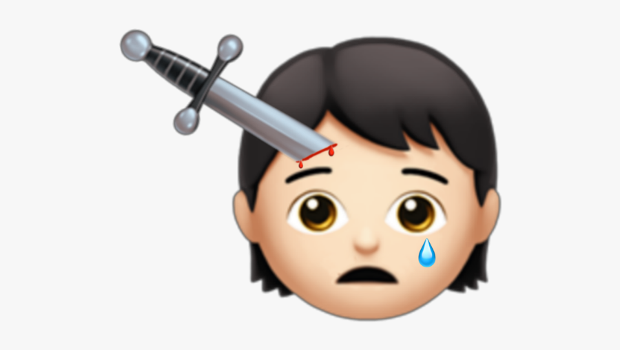 #emojis #trauma #abuse #sad #grunge #edgy #trippy #rot - Emoji Genderless Child, Transparent Clipart