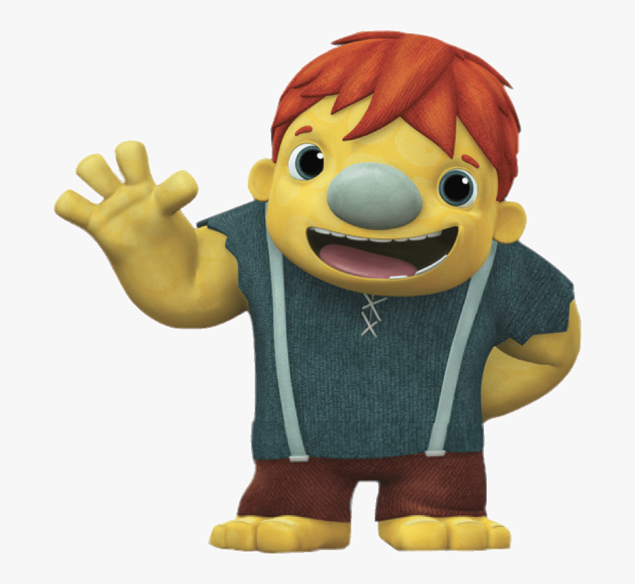 Ogre Doug Waving - Wallykazam Characters, Transparent Clipart