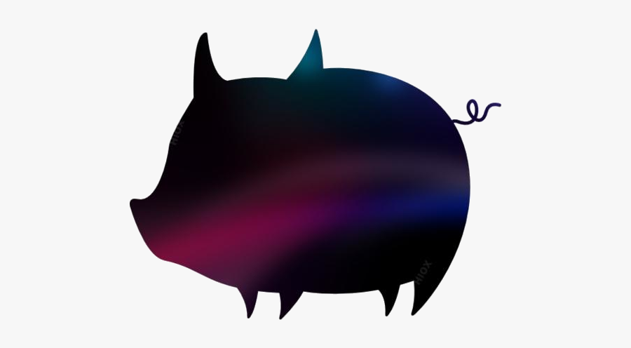 Transparent Piglet Png Cartoon - Outline Of A Pig, Transparent Clipart