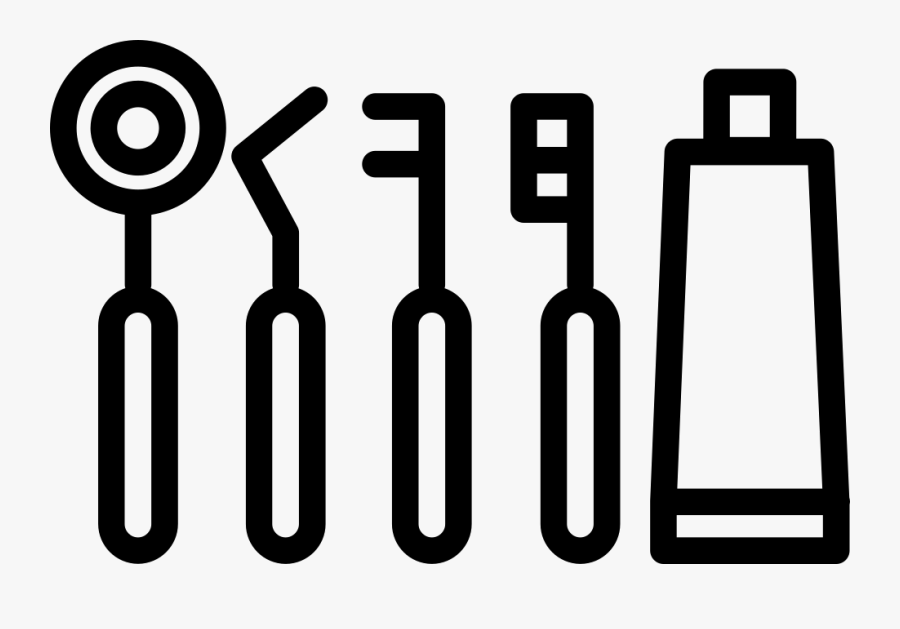 Dentist Tools Set - Toothpaste Alone Transparent Clipart, Transparent Clipart