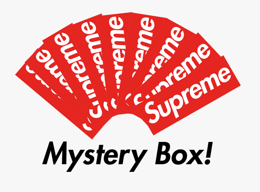 Transparent Mystery Box Clipart - Supreme, Transparent Clipart