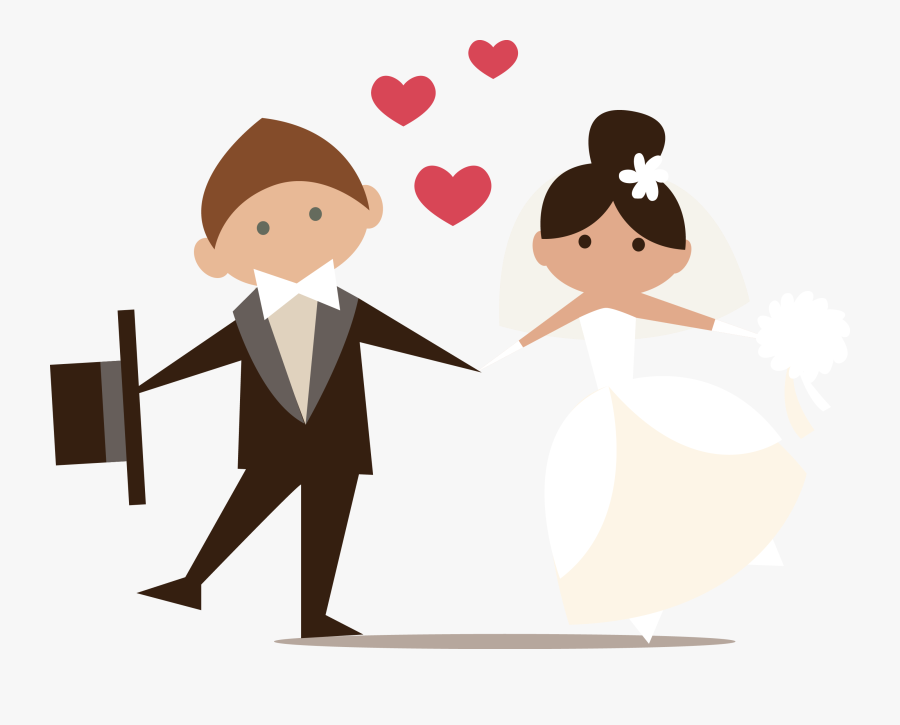 Wedding Clipart Transparent , Png Download - Wedding Couple Clipart Png, Transparent Clipart