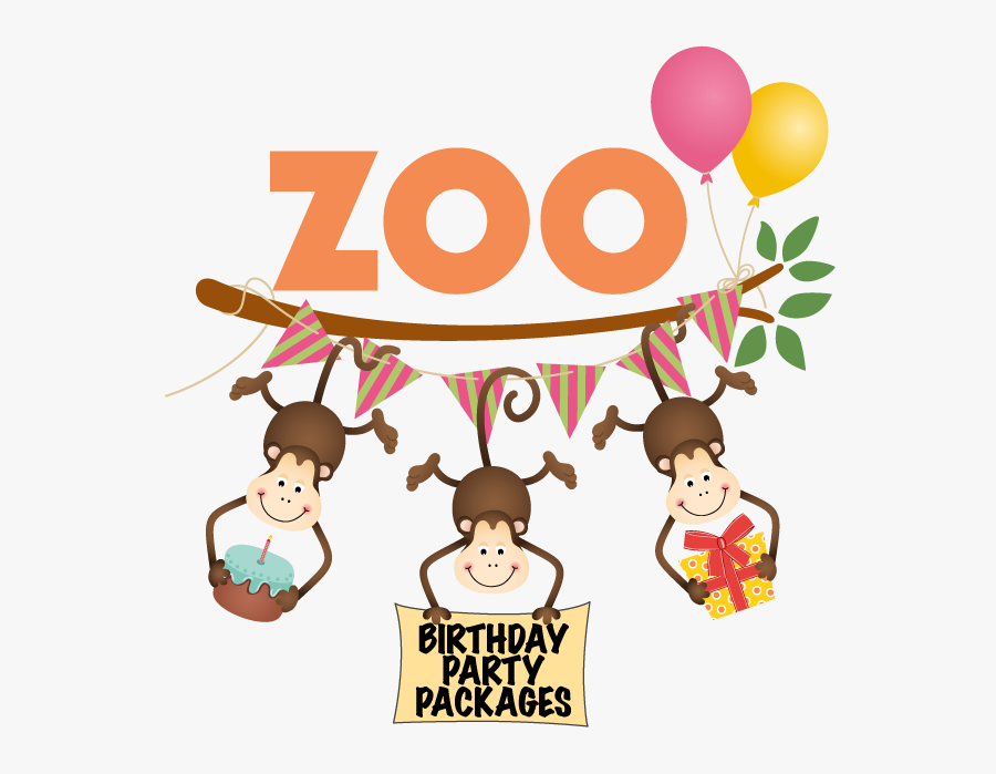 Birthday Party - 3 Monkeys Birthday, Transparent Clipart