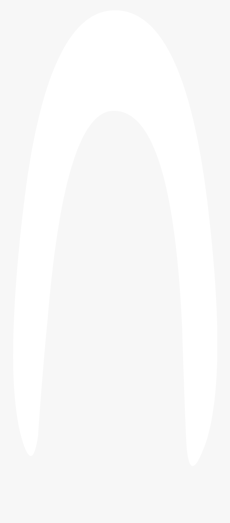 White Closed Eye Up - White Half Circle Transparent, Transparent Clipart