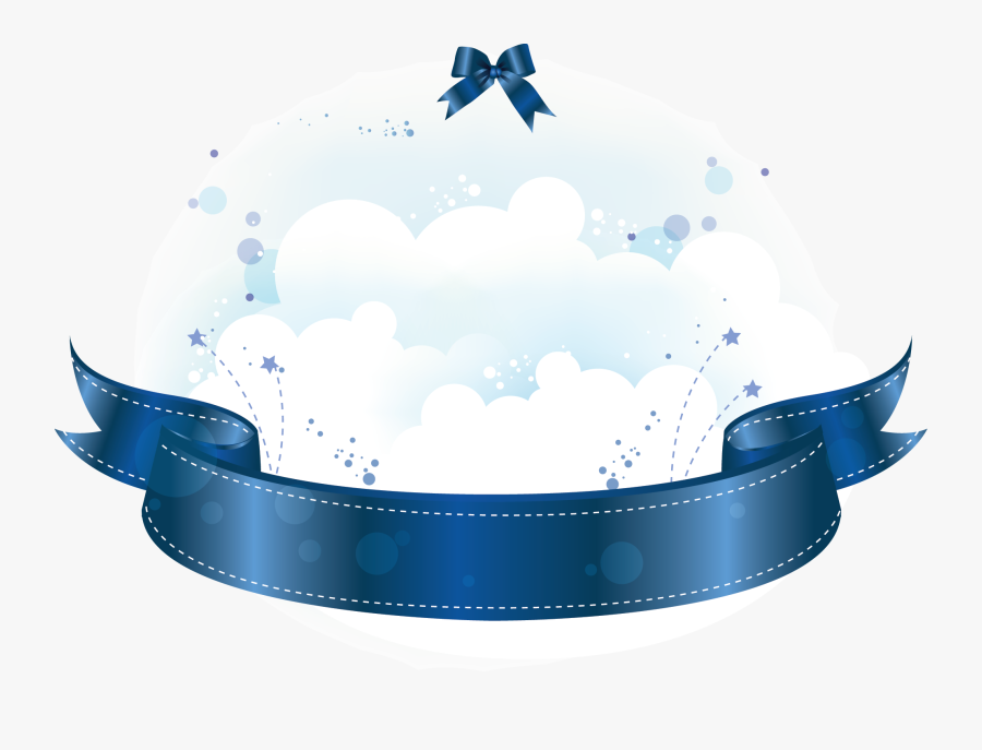 Transparent Star Banner Clipart - Banner Azul Png, Transparent Clipart