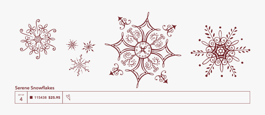 Christmas Cards So Creative - Small Snowflakes, Transparent Clipart