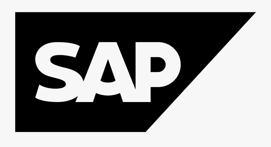 Productivity Business Axe Logo Erp Sap Se Clipart - Sap Logo Black And White, Transparent Clipart
