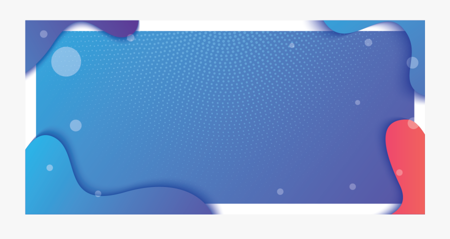 Blue Banner White Dot With Abstract Corner - Abstract Banner Png, Transparent Clipart