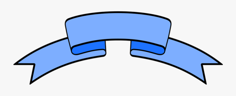 Blue Banner Clipart - Ribbon Sign Vectors, Transparent Clipart