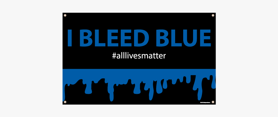 I Bleed Blue Banner - Blog Icon, Transparent Clipart