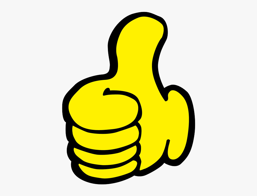 Like Png - Thumbs Up Cartoon Yellow, Transparent Clipart