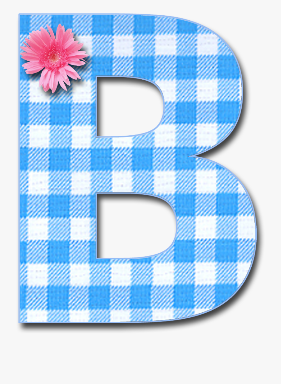 Blue B Png Pixels - Letra L Alfabeto Xadrez Azul Png, Transparent Clipart