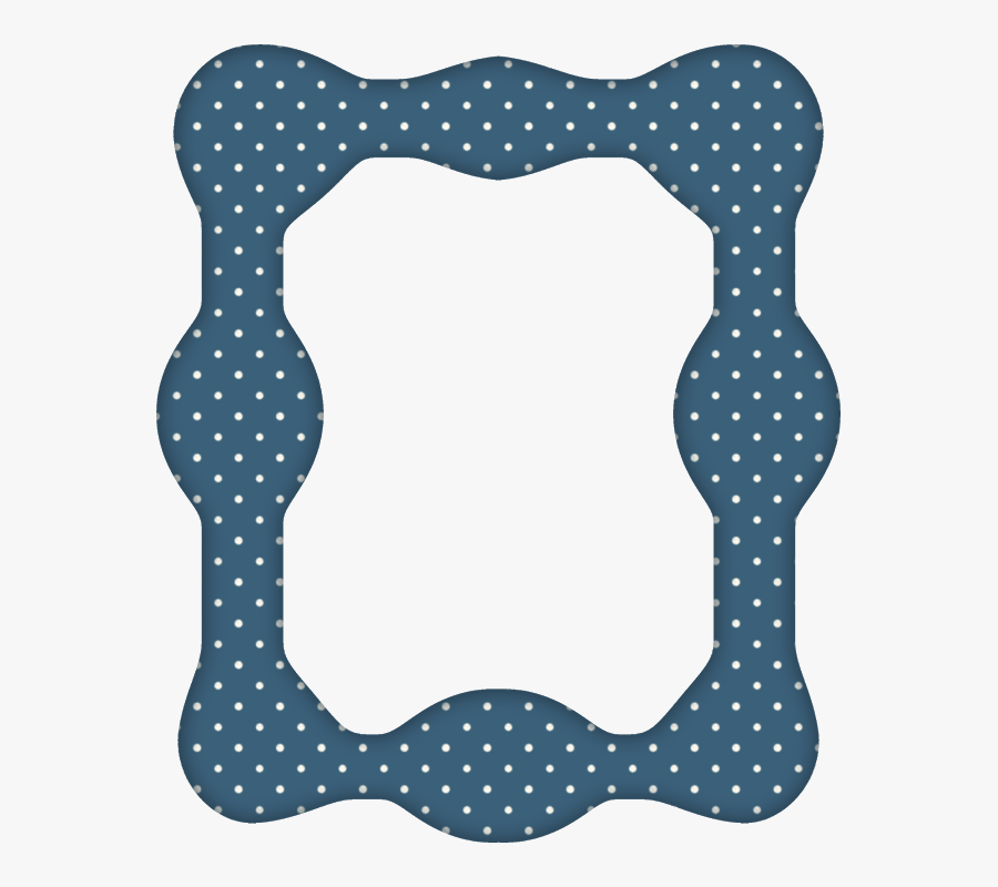 Marco Azul De Puntitos, Transparent Clipart