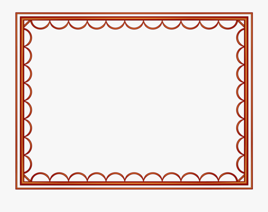 Border Clipart For Powerpoint - Border Design Color Red, Transparent Clipart