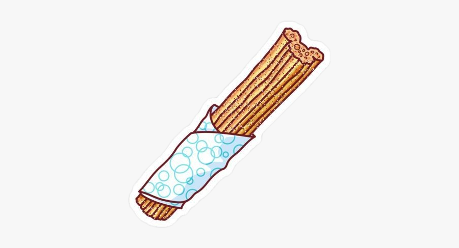#churros #fritura #dulce #azucar #food #sugar - Disney Churro Sticker, Transparent Clipart