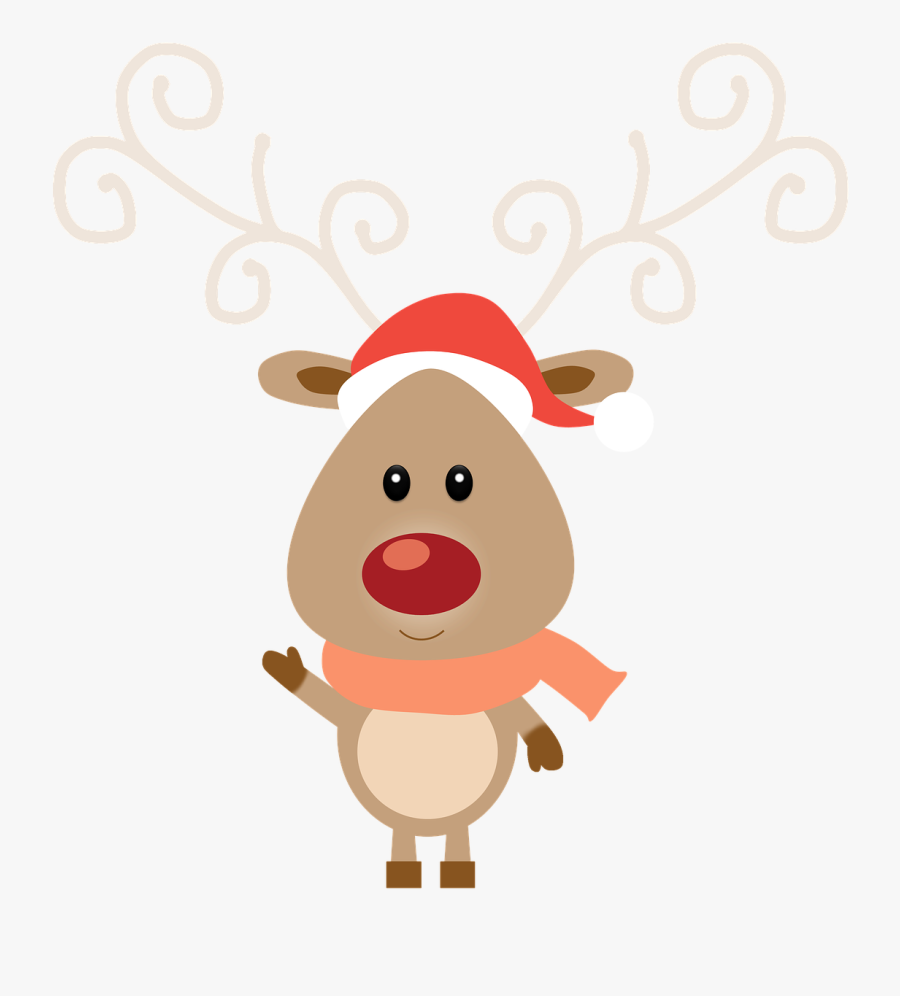 Zazzle Reindeer And Red Gingham Christmas Tote Bag - Rudolph, Transparent Clipart