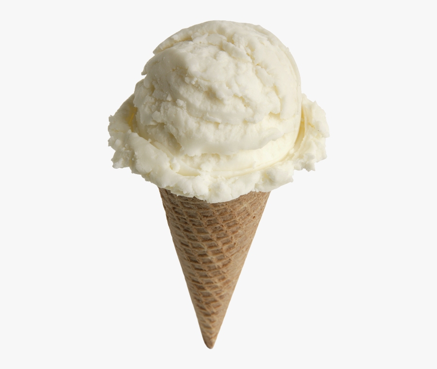 One Ice Cream Cone, Transparent Clipart